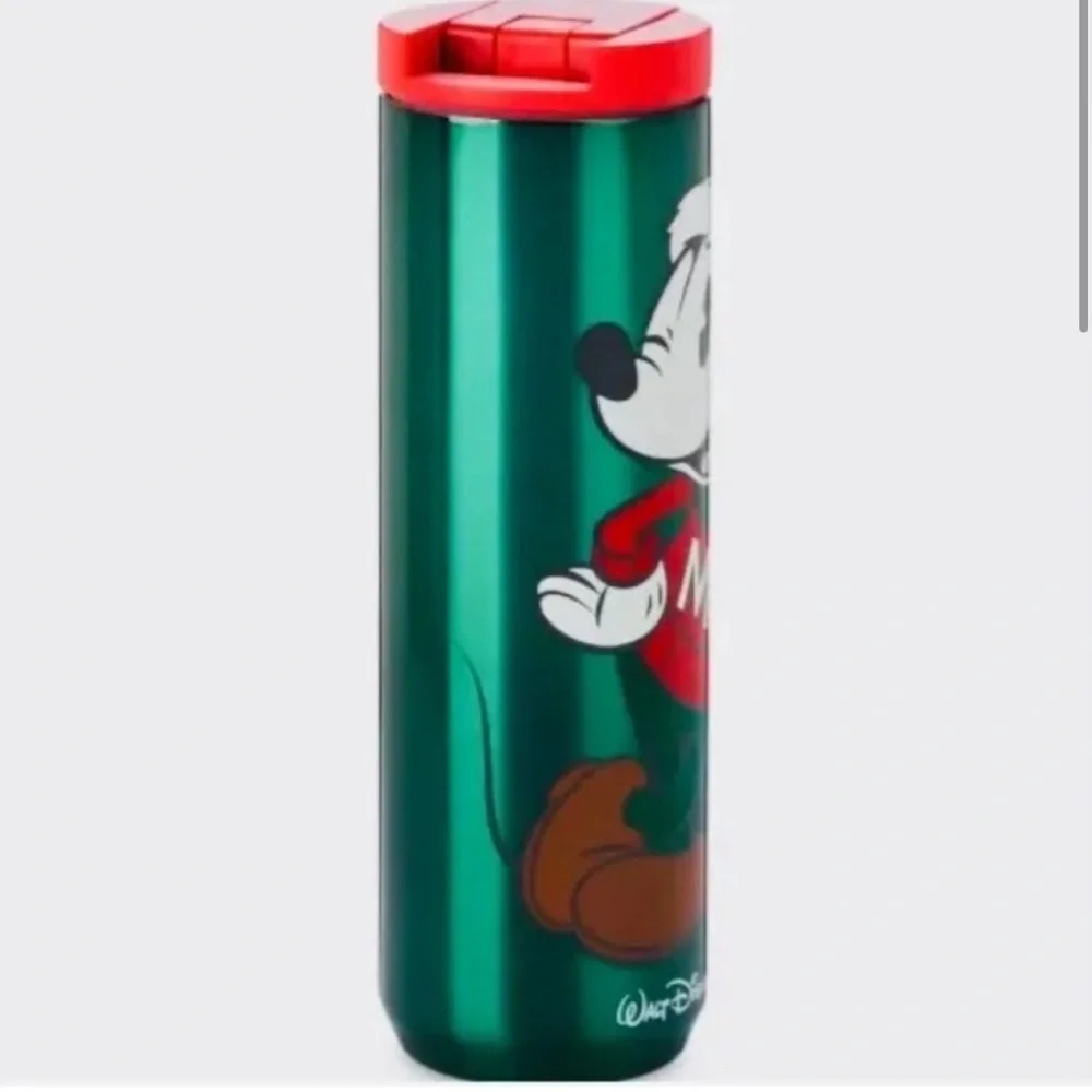 Walt Disney World Starbucks Holiday‎ Mickey Stainless Steel Tumbler.